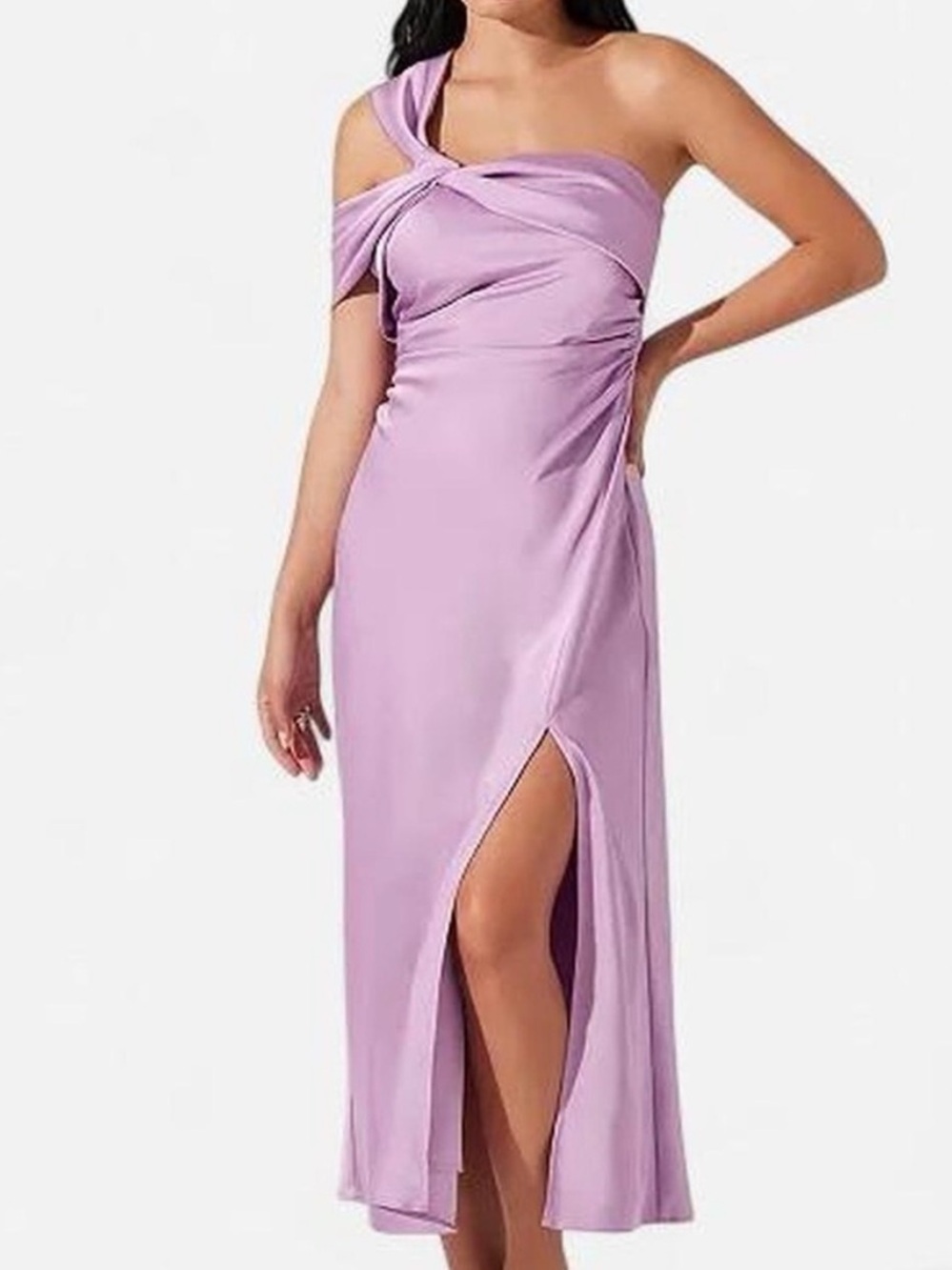 ASTR the Label Cersei Lilac Purple Midi Evening Dress